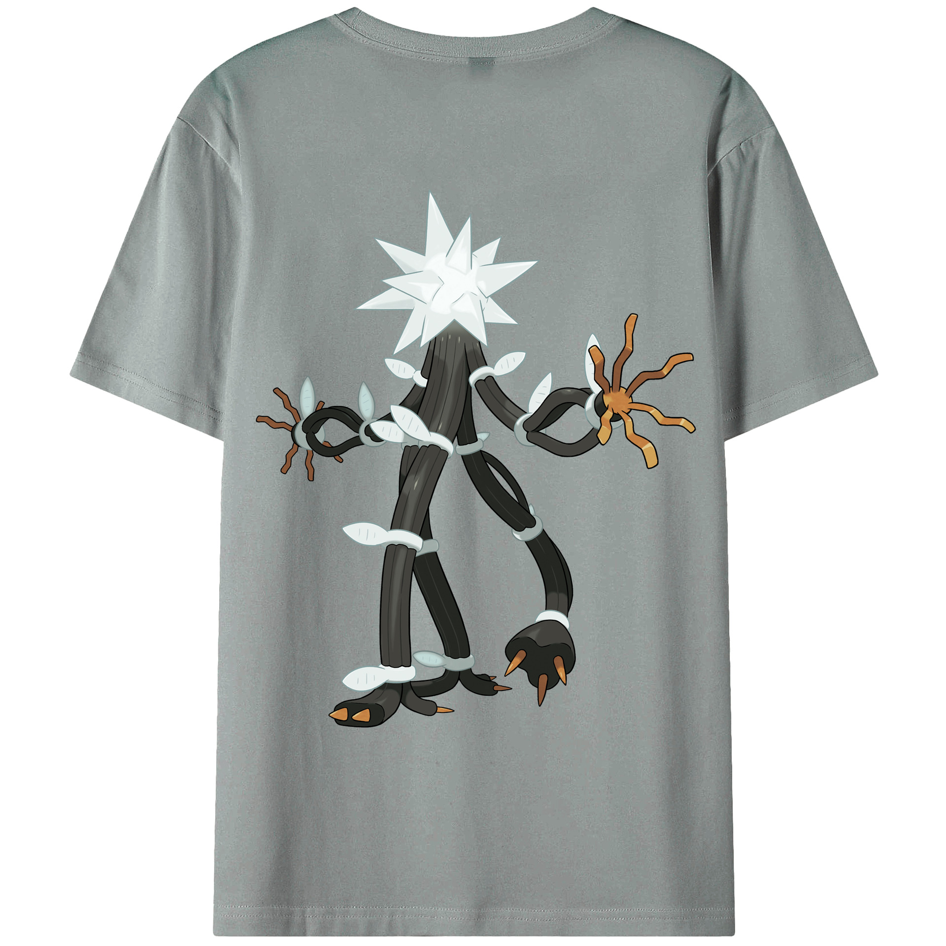 （画像用） ポケットモンスター Pokémon 綿100％ メンズ半袖Tシャツ（バックプリント） 通気性